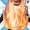 Flaming Fire Adult Costume Funny Flame Tunic Outfit for Halloween